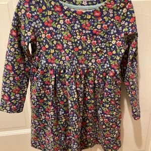 Mini Boden floral print 100% cotton dress. 2-3 years. Perfect for Fall.